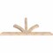 Ekena Millwork Richland Smooth Timber Gable Bracket, Douglas Fir, 72"W x 33"H x 3 1/2"D x 3 1/2"F, 11/12 Pitch GBW072X33X0404RIC00SDF - alternate 5